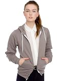 American Apparel Unisex Flex Fleece Zip Hoody X-Small-brown