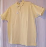 Page & Tuttle Ladies Polo Golf Shirt No Curl Collar XL Butter Yellow