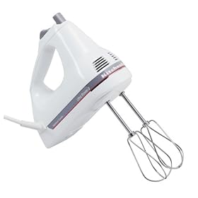 Factory Reconditioned KitchenAid RRKHM5DHWH 5-Speed Professional Hand Mixer, White