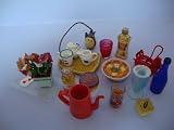 A Group of Barbie Food and Kitchen Accessories Miniatures