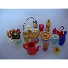 A Group of Barbie Food and Kitchen Accessories Miniatures by Olivia's Doll Closet