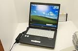 中古ノートパソコン　富士通 FMV-C8230　Celeron　M　410 /1.46GHz 1GB 40GB 14.1inch CD-RW/DVD-ROM Windows XP Home　オリジナルリカバリCD付　黒モデル KKP
