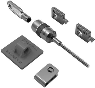 KMW Desktop and Peripherals Locking Kit, 8ft Steel Cable, Two Keys (64615)