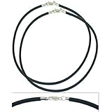 Ankle Bracelets 2 Rubber Cord Anklets Black