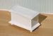 Dollhouse Miniature White Wood Blanket Chest