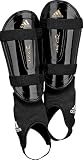 Adidas adiPURE Chrome Shin Guard, Black/Black/Metallic Gold, Small