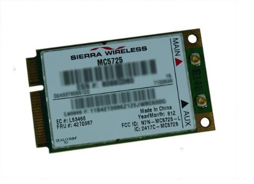 Sierra Wireless MC5725 PCI-E CDMA WWAN Modem Card fit for Lenovo Thinkpad Series:Z60,T60,T60P,T61,X61,X61s,X61t,X300