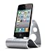 KONNET iCrado NEO Metal / Metallic Dock / Cradle / Stand / Kit for iPhone 4S/4, iPhone, Samsung Galaxy, Samsung and other Smartphone - Silver
