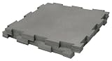 41y V7BUZRL. SL160  3/8 inch Puzzle Lock Interlocking Rubber Mats   Gray   6 tiles per box   16.6 sq/ft coverage