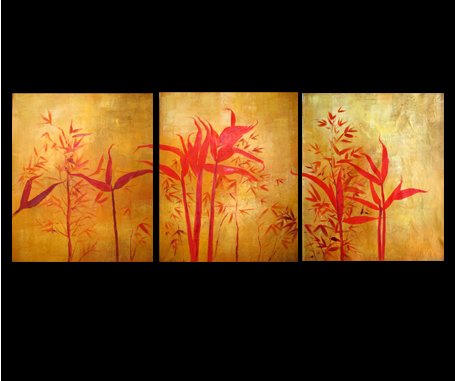 Abstract Art Bamboo Painting Feng Shui Oil Painting 71
