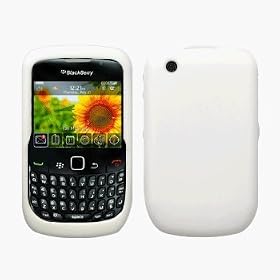 White Silicone Case / Skin / Cover for RIM BlackBerry Curve 8520 / 8530