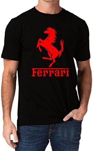 Ferrari Horse Logo Men's T-Shirt XX-Large Black