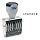 QwikMark Traditional 8 Digit Rubber Number Stamp, Type Size 1, Black (RN018)