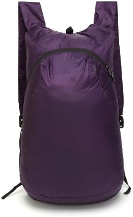 Korovo Folding Nylon Backbags,Purple,21L,One Size