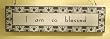 Hanging "I Am So Blessed" Home Garden Flower Design Wooden Sign #28780