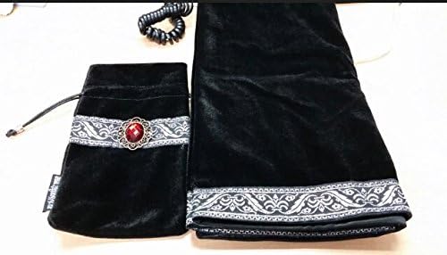 Altar Tarot Table Cloth Tablecloth Decor Divination CARDS Square Wicca Tapestry Black