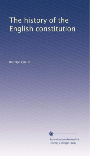 The history of the English constitution