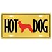 New  Newfoundland - Hot Dog  License Plate Dog