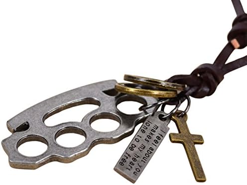 Knuckle Necklace Self-Defense Redneck Style Necklace, Jewl:16