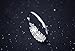 SmallDragon Women's 925 Sterling Silver Cubic Zirconia Leaf Tail Ring (Adjustable)