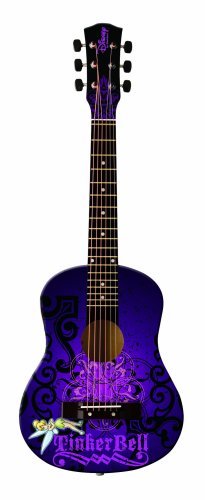 Disney Child Sized Acoustic Guitar (30-Inch, Tinkerbell Themed)