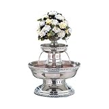 5 Gallon Champagne Fountain with Silver Rope Trim