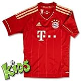 Adidas Kinder Fu&szlig;balltrikot FC Bayern UEFA Champions League, university red/light football gold, 176