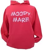 Moody mare' fuchsia girls hoodie