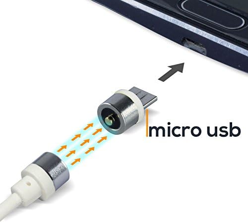 Magnetic Micro USB Quick Charging Cable, High Speed USB 2.0 a Male to Micro USB and Charge Cable for Android, Samsung S6/edge, Htc, Motorola, Nokia, Xiaomi and More