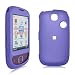 Purple Rubber Feel Snap-On Cover Hard Case Cell Phone Protector for Huawei U7519 / T-Mobile TAP