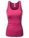 J.TOMSON Womens Basic Ribbed Cotton Spandex Racer Back Tank Top