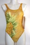SOLAR TAN THRU Badeanzug Gr. 38 A NEU Glanzeffekt durchbr�unend Nr. 258