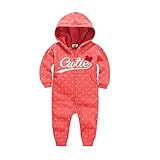 GudeHome ベビー ロンパース コットン 肌着 フード付き 長袖 カバーオール フリース 厚い ベビー服 キッズコスチューム