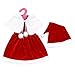 Banne Park Rids 18 Inches Red American Girl Simulatio Beauty Chirstmas New Bitty Princess Baby Doll's Clothes