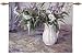 Larkspur Flowers in Vase Wall Hanging Tapestry 27" x 36"
