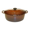 Le Creuset Enameled Cast-Iron 6-3/4-Quart Wide French Oven, Chestnut