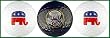 Republican Elephant Golf Balls w/ Great Seal