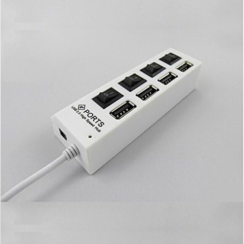 US Compass Slim Series 4-Port USB 2.0 Hub White