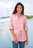 Button-Front Cotton Tunic