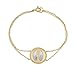 18k Yellow Gold Plated Sterling Silver Diamond
