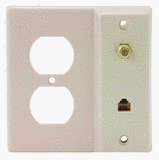 SOUTHWESTERN BELL M61032 AC Outlet/Coax and Phone Jack Wall Plates