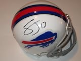 Steve Johnson Buffalo Bills Signed Autographed Mini Helmet Coa Matching Holograms