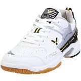 Victor V-8100 Team Indoor Shoe - White/Black/Yellow, Size 39