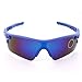 Eyewear Sunglasses UV Protection Riding Glasses Eye Gear Protecor for Cycling Bicycle Bike Outdoor Sports #04 Blue frame+Bluelens