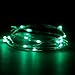 RTGS 60 LEDs Green Color String Lights Silver Wire Indoor and Outdoor 20 Feet Firefly Starry Fairy Lights Battery Powered for DIY, Christmas, Holidays, Party, Bedroom and Centerpieces