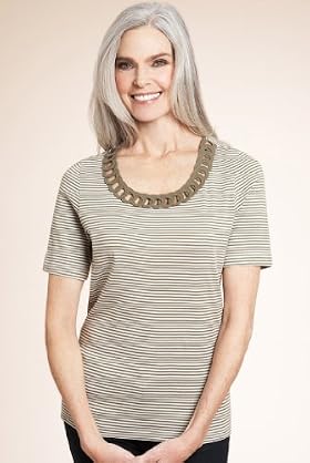 Classic Collection Pure Cotton Swirl Striped Top
