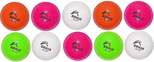 SUNNY KSI CRICKET PVC WIND BALL (SET OF 10 PCS) MULTICOLOUR