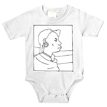 Onesie with "black and white", jewelry, robes, grassland, woman, tribal, Africa, tribe