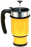 Commuter, Double-Shot, Stainless Steel French Press; Mango