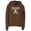Hoodie Womens Brown WEAR NATURAL FIBERS HUG YOUR DOG Dogs